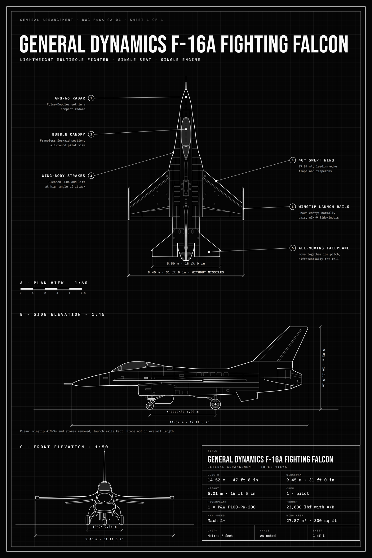 General Dynamics F-16A Fighting Falcon