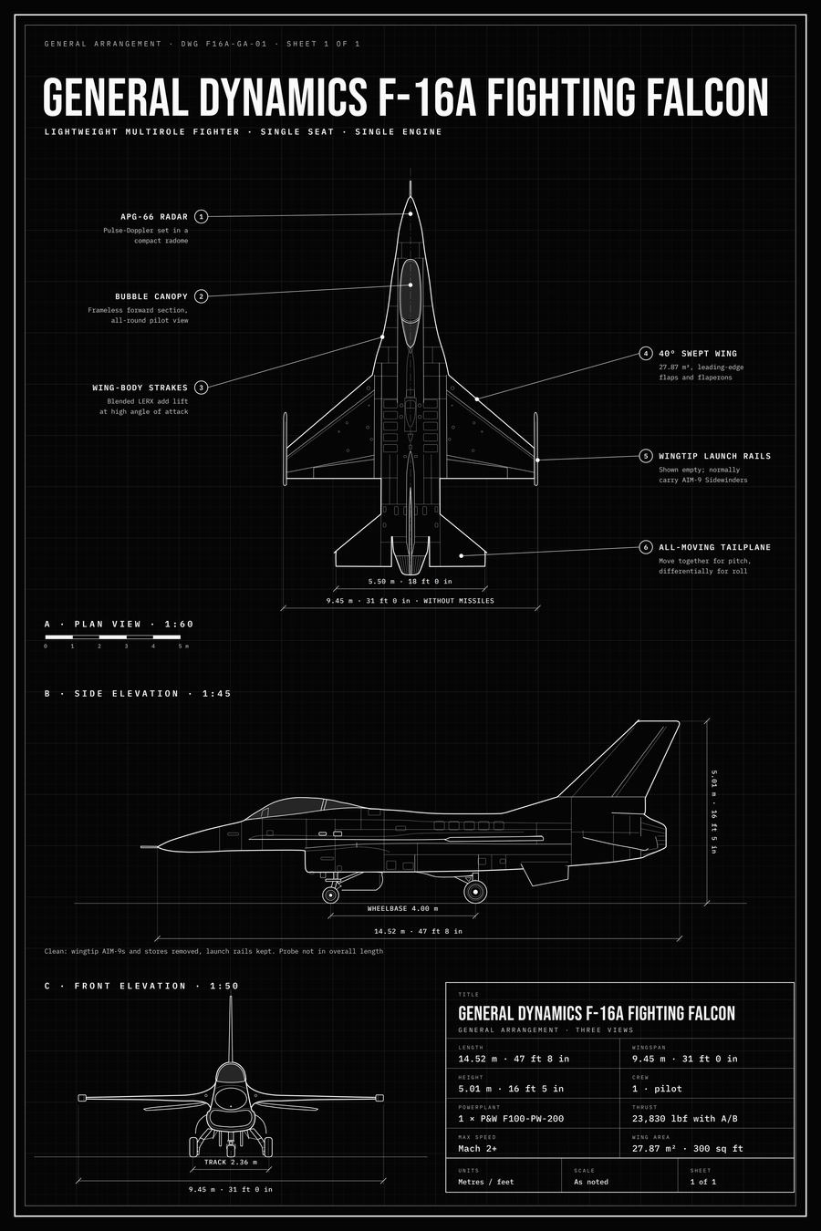 General Dynamics F-16A Fighting Falcon
